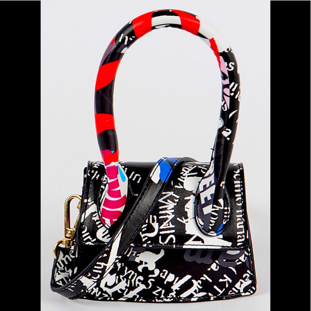 Designer Micro Graphic Letter Bag